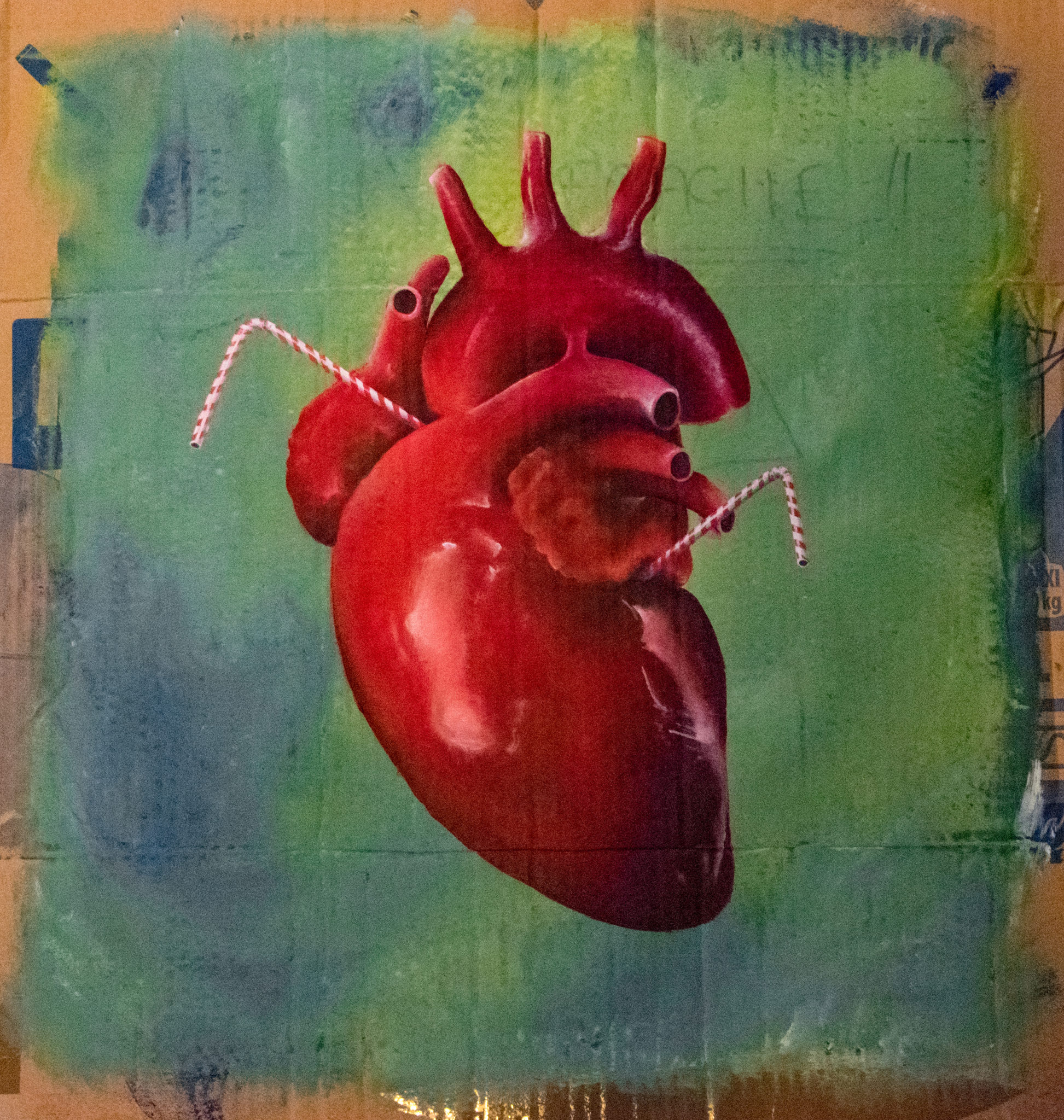coeur aspiration sentiment emotion peinture acrylique diane corbin